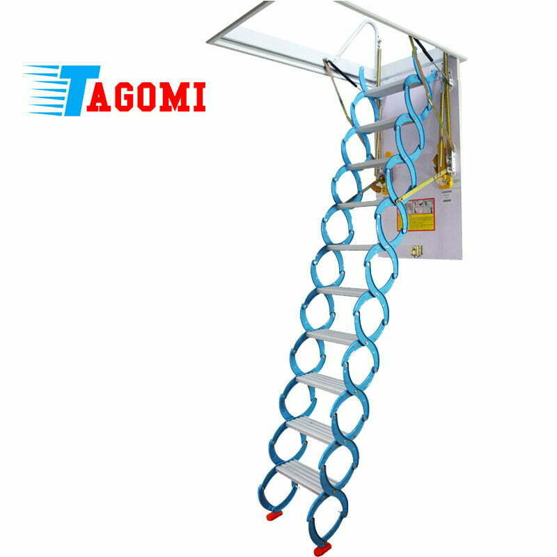 Thang nhôm gác xếp - Thang gác mái giá rẻ - Thang gác xếp Tagomi