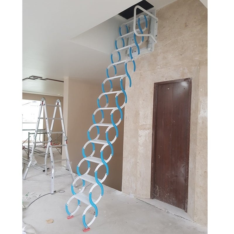 thang gác xép thông minh - Cầu thang gác mái - Cầu thang xếp gác mái