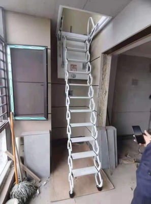 thang nhôm gác xếp